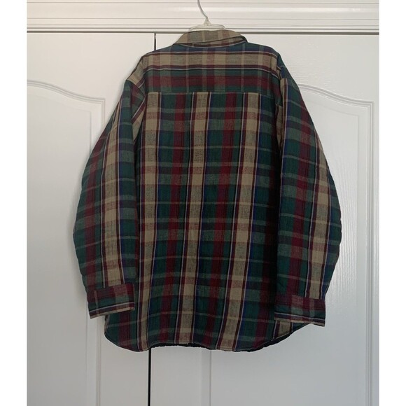 Deer Creek Mens Flannel Shirt Jacket Quilt Lined Plaid Size XL Work Shirt - Picture 3 of 14